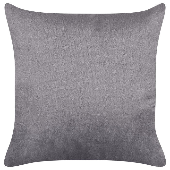 Beliani - GONESSE - Chaise longue - Taupe - Rechtszijdig - Fluweel