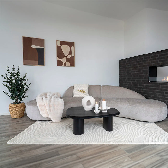 Artichok Milo zitbank met organische vorm - beige