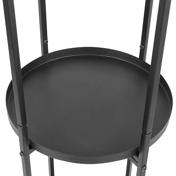 Beliani - TAMARIX - Planten standaard - Zwart - 35 x 160 cm - Metaal