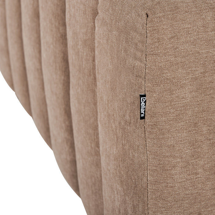 Beliani-LANNILS-Chaise longue-Lichtbruin-Rechtszijdig-Polyester