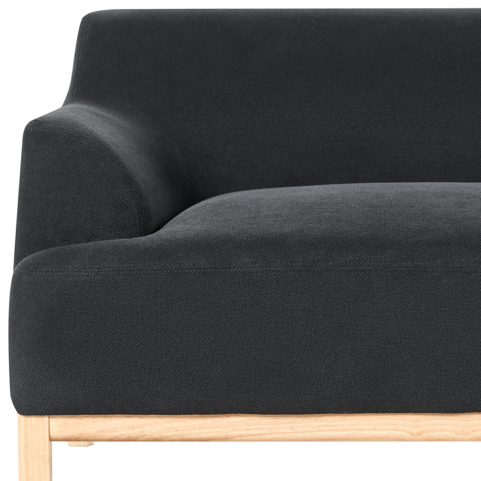 Beliani - SOSJO - Hoekbank - Zwart - Linkszijdig - Polyester