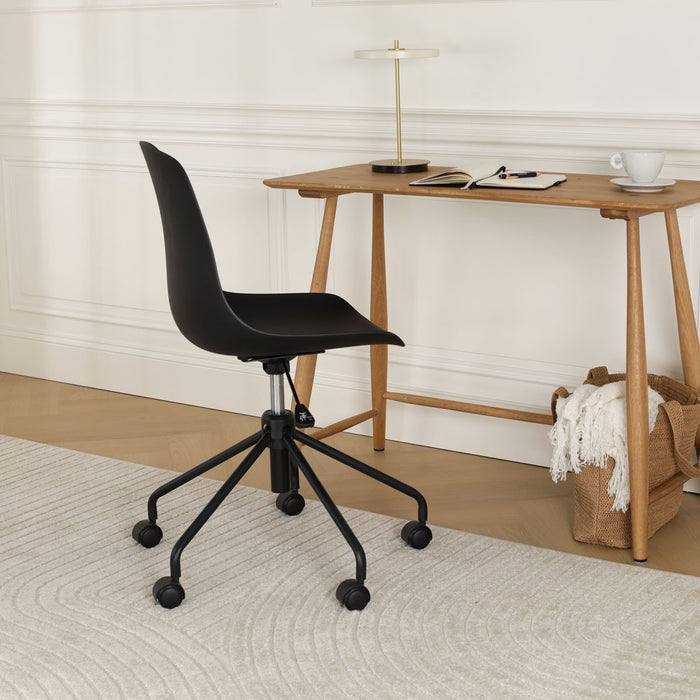 Nolon Nout-Pip Bureaustoelen Set van 2 - Zwart - Zwart Onderstel