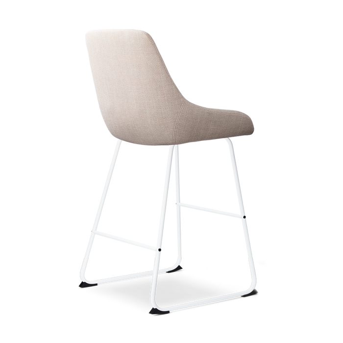 Nolon Nino-Isa Barkrukken Set van 2 - Beige - Wit - 65 cm