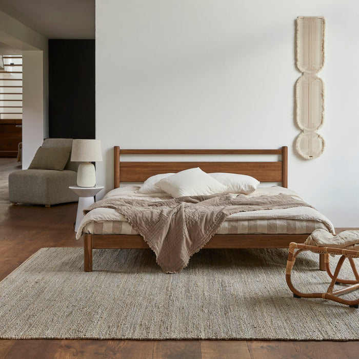 Tikamoon - Teakhouten bed Taku teak 190 x 214