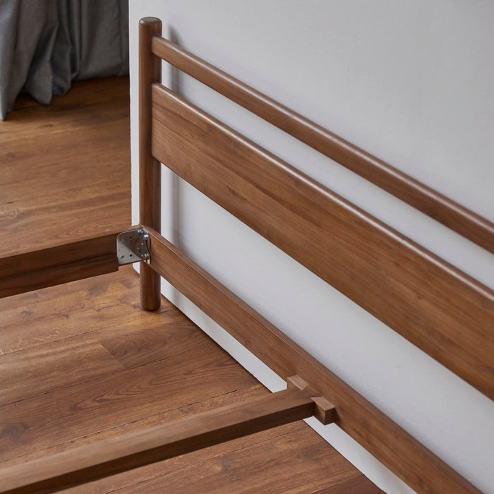 Tikamoon - Teakhouten bed Taku teak 190 x 214