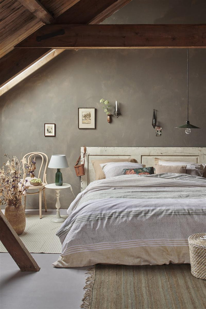 Ariadne at Home Stitches dekbedovertrek - 140x200|220 - Geel