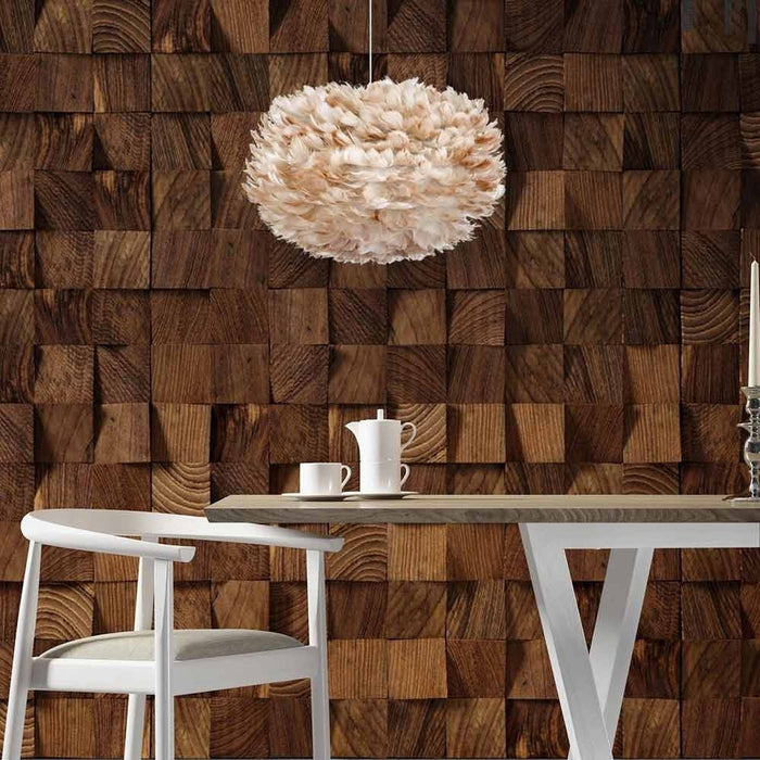 Umage Eos Medium hanglamp light brown - met koordset zwart - Ø 45 cm