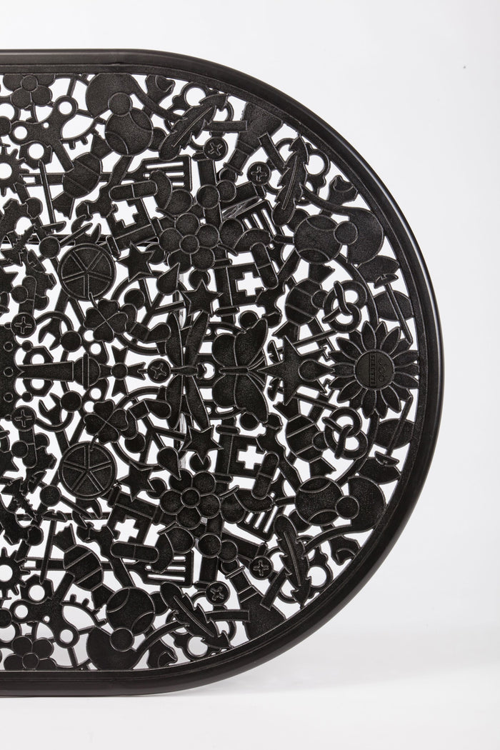 Industry Garden tuintafel ovaal 152x90 zwart