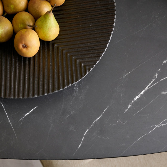 Salontafel Nyborg Lille - Zwart - MDF - 75x38x44cm (BxHxD)