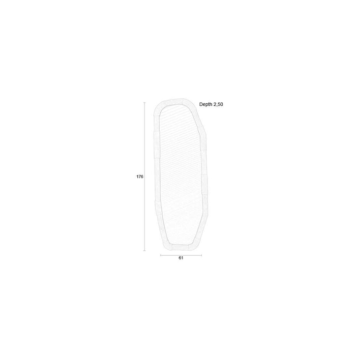 Zuiver Reverse Spiegel| Wandspiegel - Beige