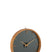 J-Line klok Rond - hout|glas - bruin|zwart - Ø 40 cm