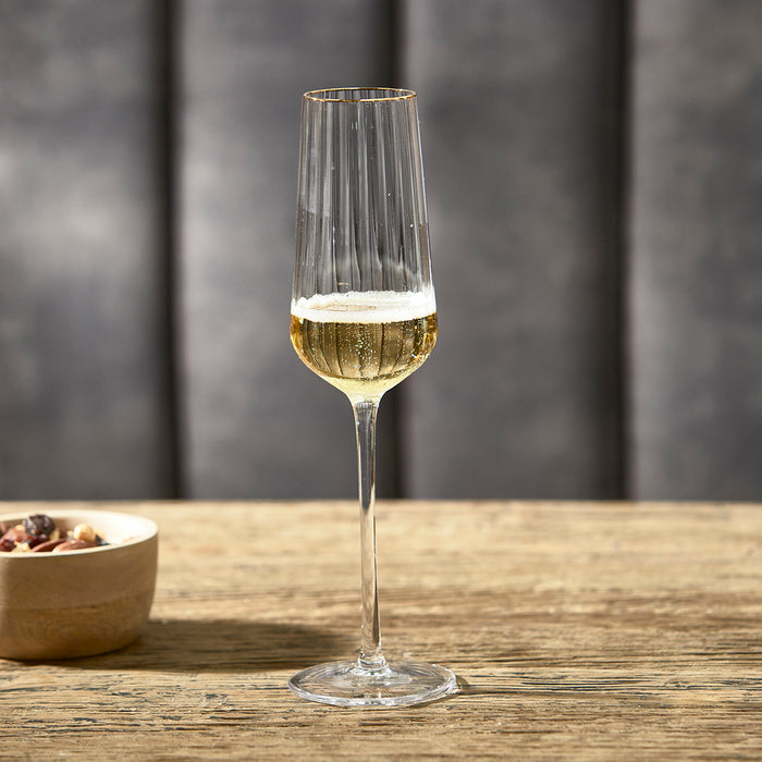 Riviera Maison Champagneglas, Gouden rand - Les Saisies 1200 ml