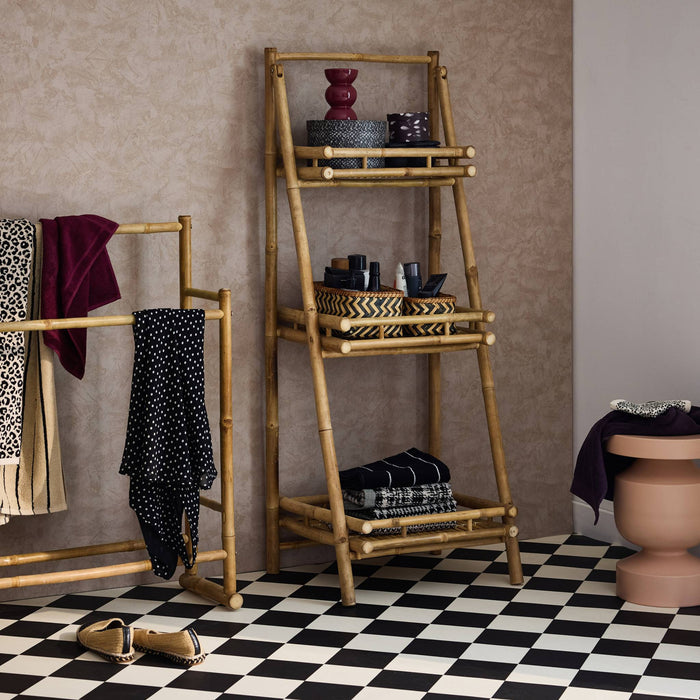 sweeek - Bamboe boekenplank met 3 niveaus