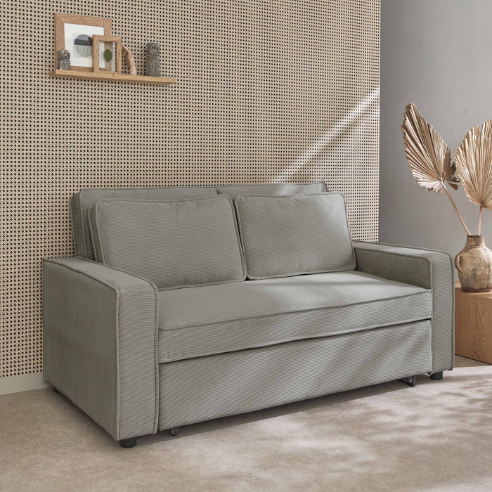 sweeek - 3-zits velours slaapbank B 172,5 x D 91,5 x 88,5cm