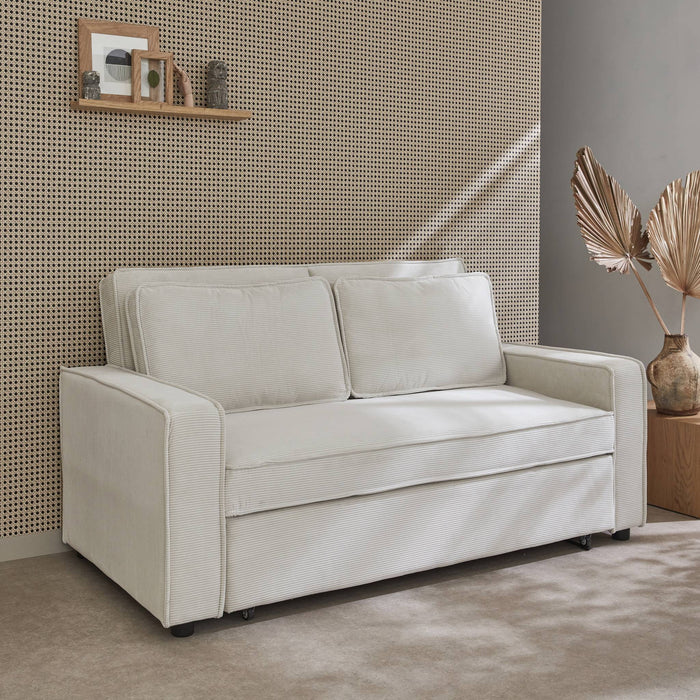 sweeek - 3-zits velours slaapbank B 172,5 x D 91,5 x 88,5cm