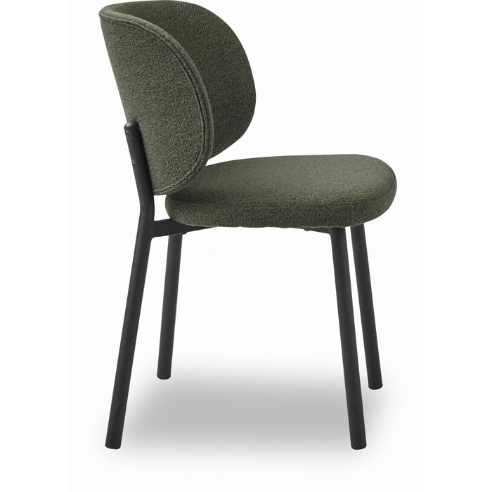 Nordic Home Milly eetkamerstoel bouclé - groen