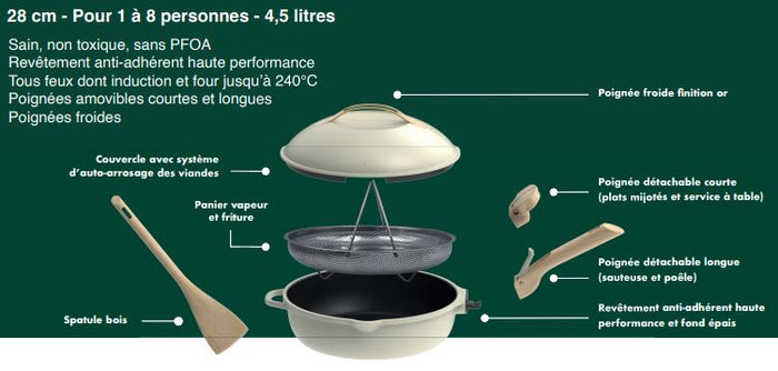 Cookut La Fabuleuse multifunctionele kookpot - Meringue