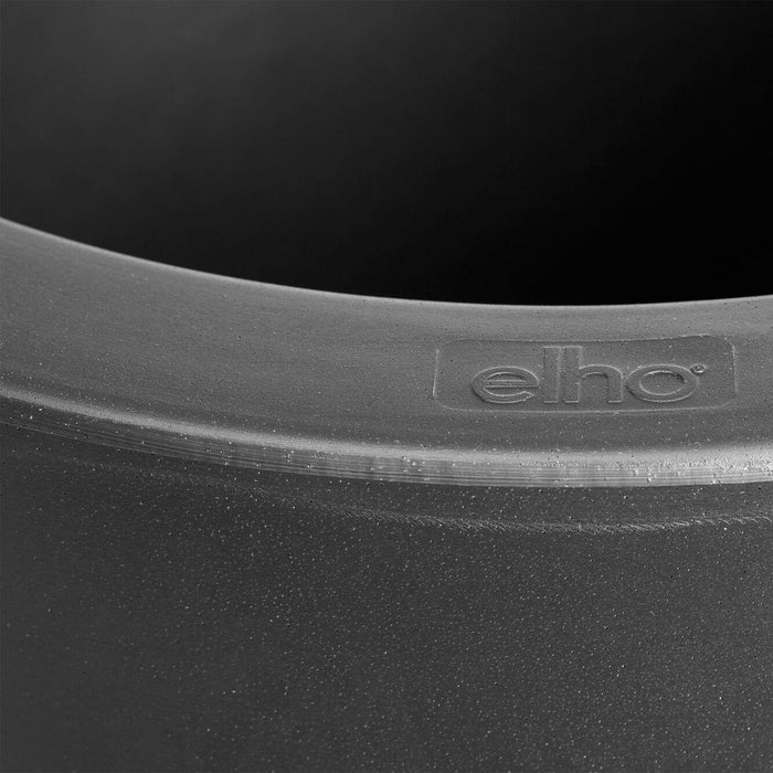 Elho Pure Cilinder Wheels 50 - Zwart - L 50 x B x H 50 cm - Balkon, Binnen en Buiten - 100% gerecycled kunststof kunststof