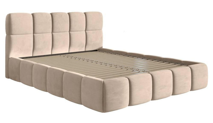 NADUVI Collection Bedframe Chloe velvet 140 x 200