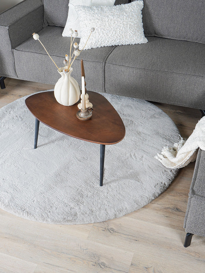 Veer Carpets - Vloerkleed Velluto Nature - Rond ø200 cm