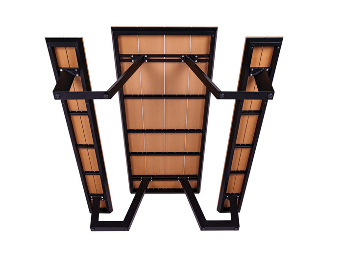 Aluminium picknicktafel Bermuda zwart