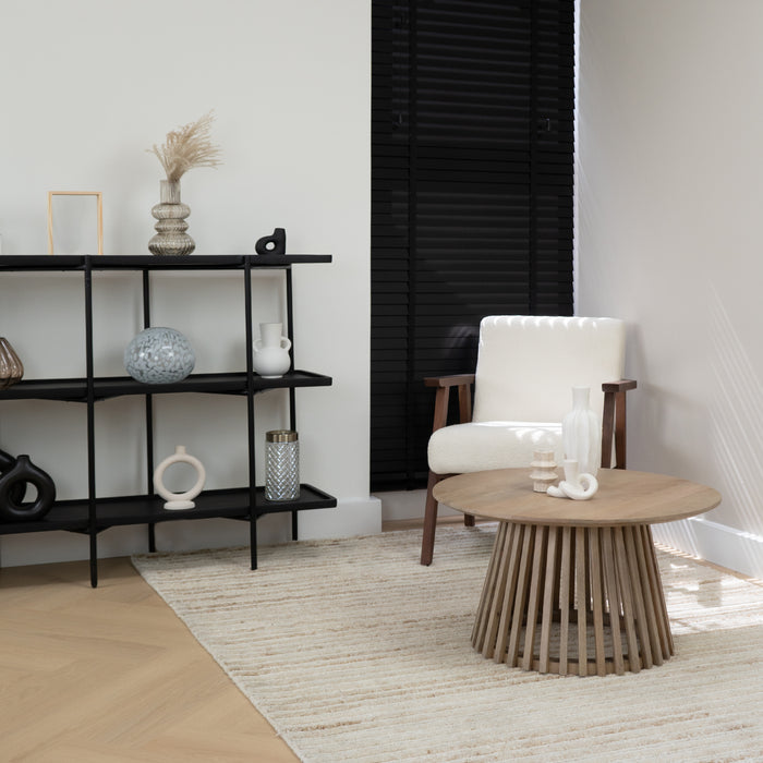 Lewis & Loft Salontafel Levi - FSC® mangohout - Rond ⌀70 - Naturel