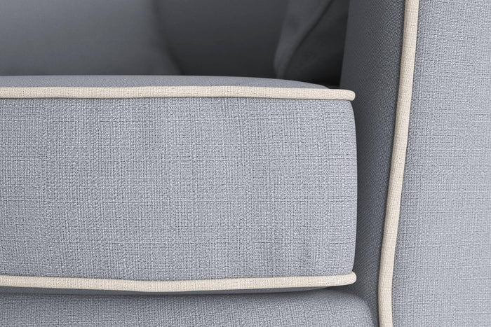 NADUVI Collection Fauteuil Vendôme linnen draaibaar met contrast