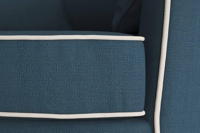 NADUVI Collection Fauteuil Vendôme linnen draaibaar met contrast