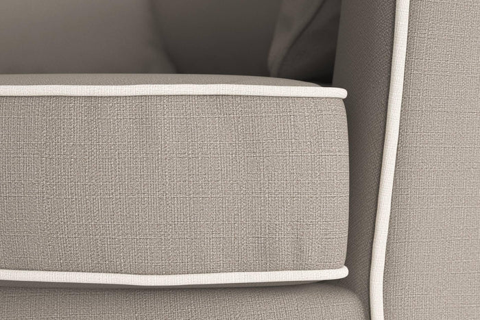 NADUVI Collection Fauteuil Vendôme linnen draaibaar met contrast