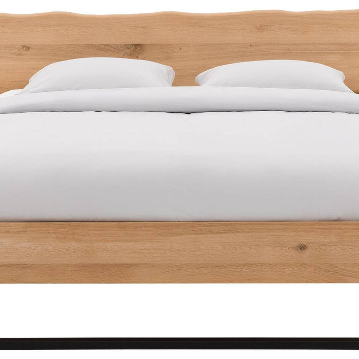 Goossens Bedframe Slade, Bedframe 160 x 220 cm hoofdbord organisch