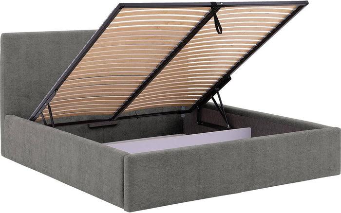 Goossens Bedframe Mysen Storage - 160 x 200 - Stof fijn geweven