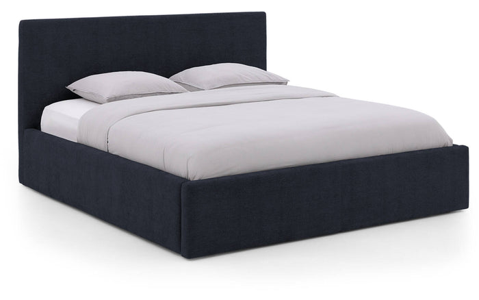Goossens Bedframe Mysen Storage - 180 x 200 - Stof fijn geweven donker