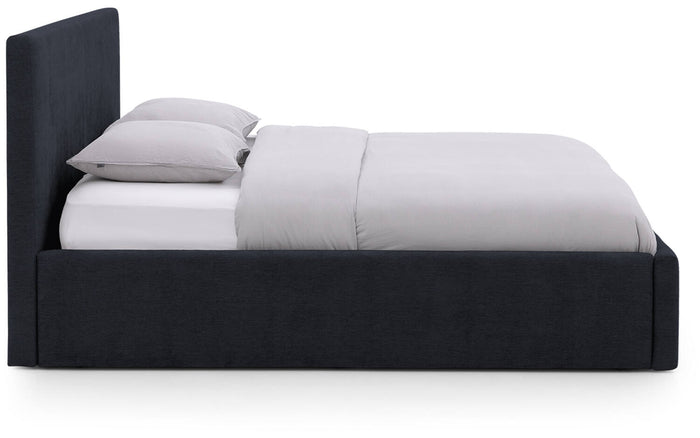 Goossens Bedframe Mysen Storage - 180 x 200 - Stof fijn geweven donker