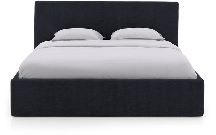 Goossens Bedframe Mysen Storage - 180 x 200 - Stof fijn geweven donker
