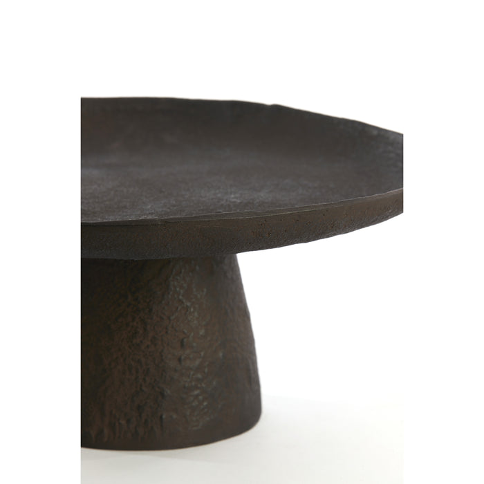 Light&living Schaal op voet 31x30,5x16 cm OTA donker bruin