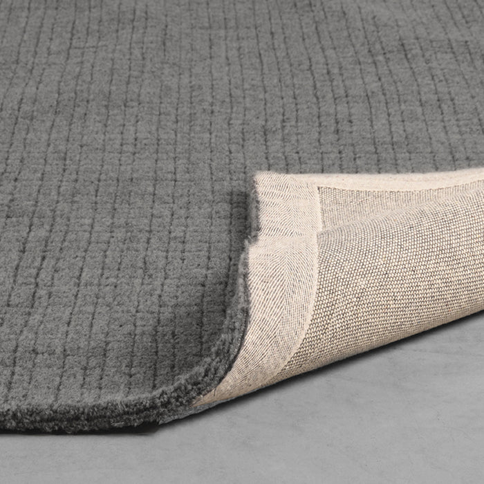 LABEL51 Vloerkleden Wolly - Antraciet - Wol