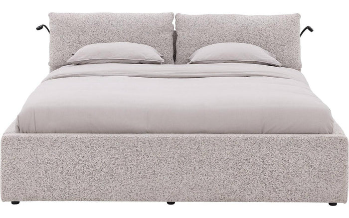 Goossens Bedframe Misty Storage - 180 x 200 - Stof gemeleerd grof