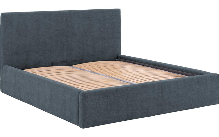 Goossens Bedframe Mysen Storage - 160 x 200 - Stof fijn geweven