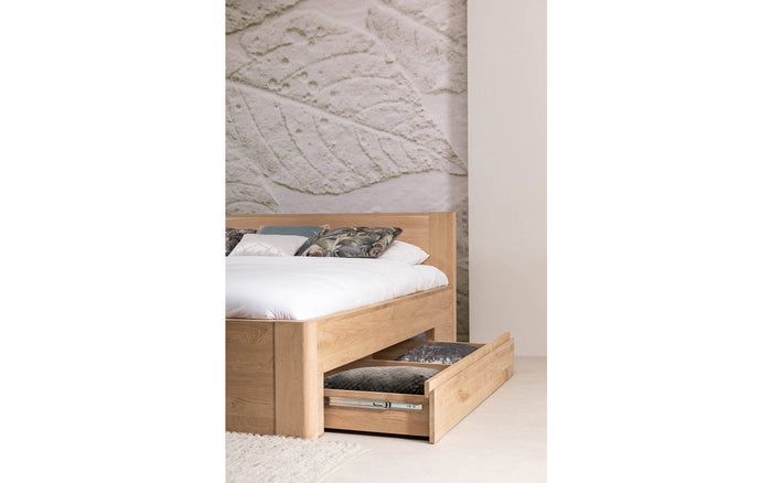Goossens Bedframe Bibi - 180 x 220 - Eiken naturel - Hout
