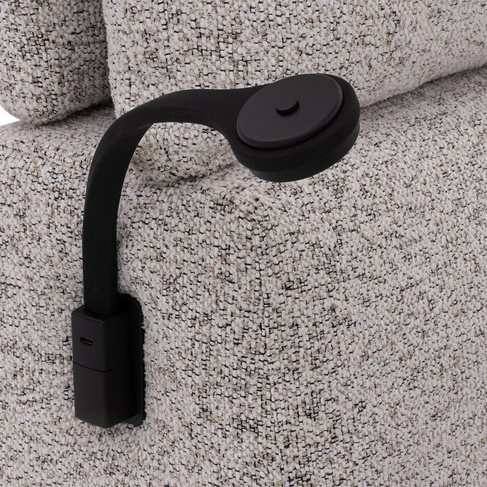 Goossens Bedframe Misty Storage - 140 x 210 - Stof gemeleerd grof