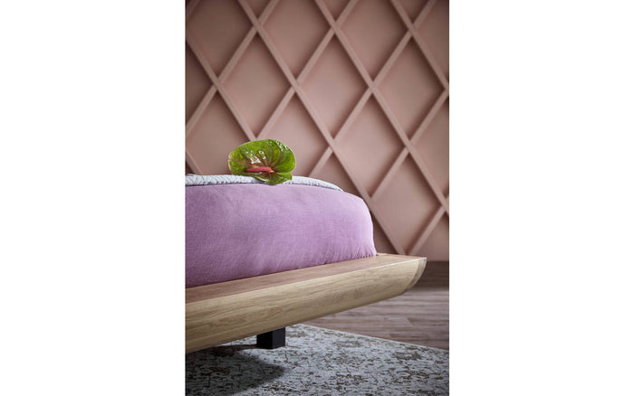 Goossens Bedframe Denzo - 200 x 220 - Naturel eiken - Hout