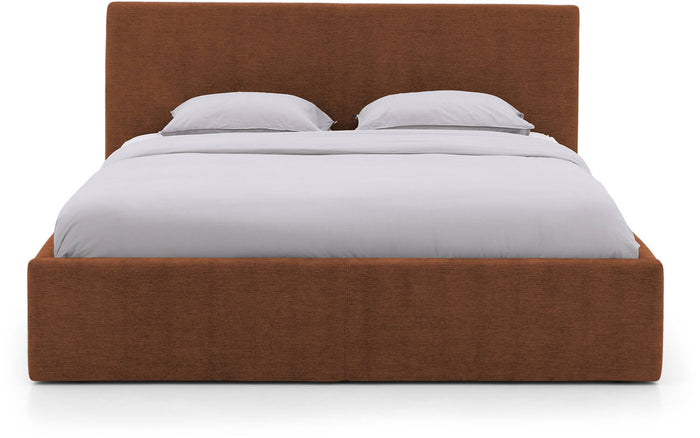 Goossens Bedframe Mysen Storage - 160 x 200 - Stof fijn geweven brique