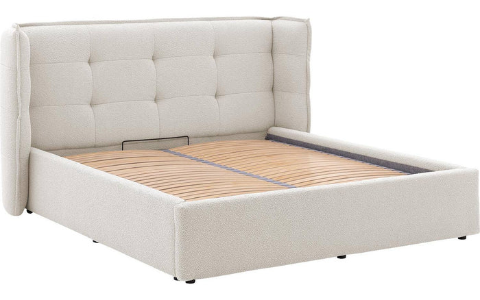 Goossens Gestoffeerd Bedframe Canon - 180 x 200 - Stof boucle