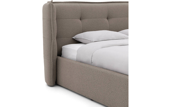 Goossens Gestoffeerd Bedframe Canon - 180 x 200 - Stof boucle