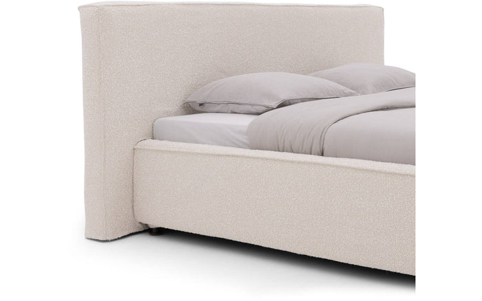 Goossens Bedframe Switch - 180 x 210 - Ahenk 9851 beige - Bouclé