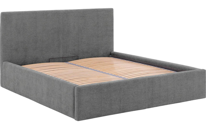 Goossens Bedframe Mysen Storage - 160 x 200 - Stof fijn geweven