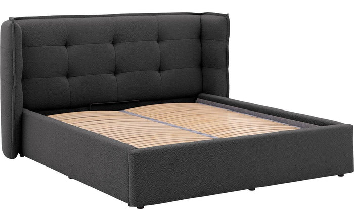 Goossens Gestoffeerd Bedframe Canon - 140 x 200 - Stof boucle
