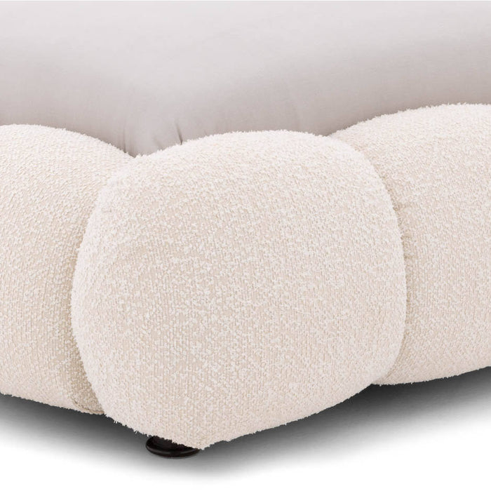 Goossens Gestoffeerd Bedframe Cloud - 160 x 200 - Ahenk 9851 beige -