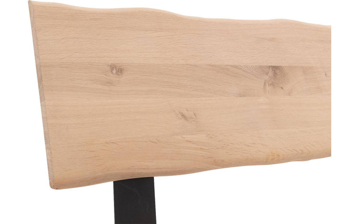 Goossens Bedframe Slade, Bedframe 180 x 200 cm hoofdbord organisch