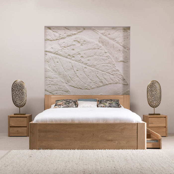 Goossens Bedframe Bibi - 160 x 200 - Eiken naturel - Hout